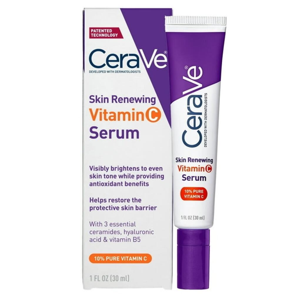 NEW CeraVe Skin Renewing Vitamin C Serum‎ 10% Pure Vitamin C Hyaluronic Acid 1oz